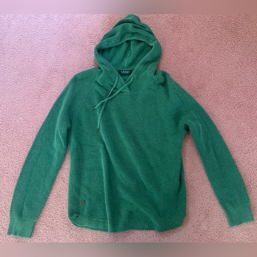 Ralph Lauren Green Waffle Hoodie